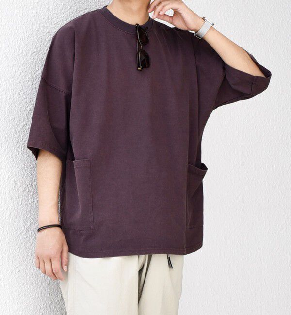 SHIPS any「【SHIPS any別注】Champion: ブリーチ ドルマン キャンプポケット Tシャツ◇」|Tシャツ・カットソー|ブラウン