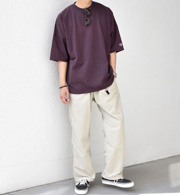 SHIPS any「【SHIPS any別注】Champion: ブリーチ ドルマン キャンプポケット Tシャツ◇」|Tシャツ・カットソー|