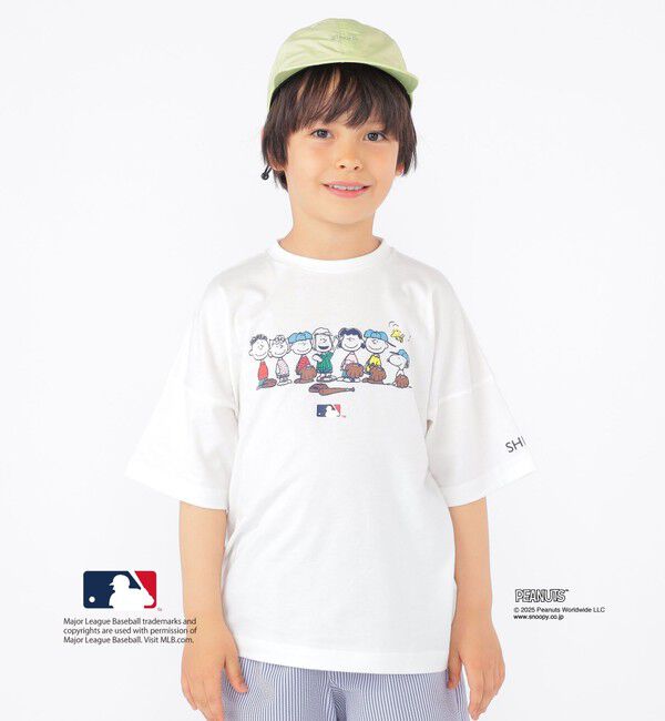 SHIPS KIDS「SHIPS KIDS:100～125cm / PEANUTS&times;MLB プリント Tシャツ」|Tシャツ・カットソー|