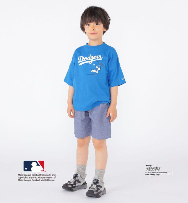 SHIPS KIDS「SHIPS KIDS:100～125cm / PEANUTS&times;MLB プリント Tシャツ」|Tシャツ・カットソー|