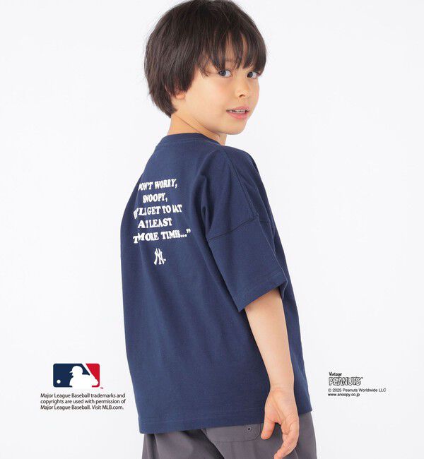 SHIPS KIDS「SHIPS KIDS:100～125cm / PEANUTS&times;MLB プリント Tシャツ」|Tシャツ・カットソー|