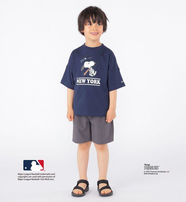 SHIPS KIDS「SHIPS KIDS:100～125cm / PEANUTS&times;MLB プリント Tシャツ」|Tシャツ・カットソー|