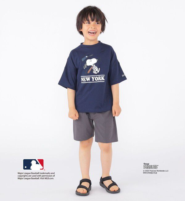 SHIPS KIDS「SHIPS KIDS:100～125cm / PEANUTS&times;MLB プリント Tシャツ」|Tシャツ・カットソー|