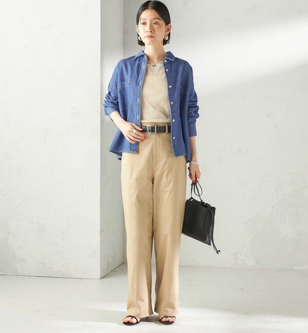 SHIPS for women「《予約》【SHIPS別注】GGG:〈手洗い可能〉スクエアネック リブ タンクトップ」|キャミソール|