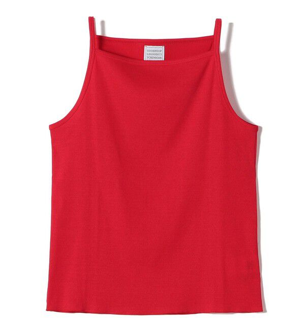 SHIPS for women「《予約》【SHIPS別注】GGG:〈手洗い可能〉スクエアネック リブ タンクトップ」|キャミソール|