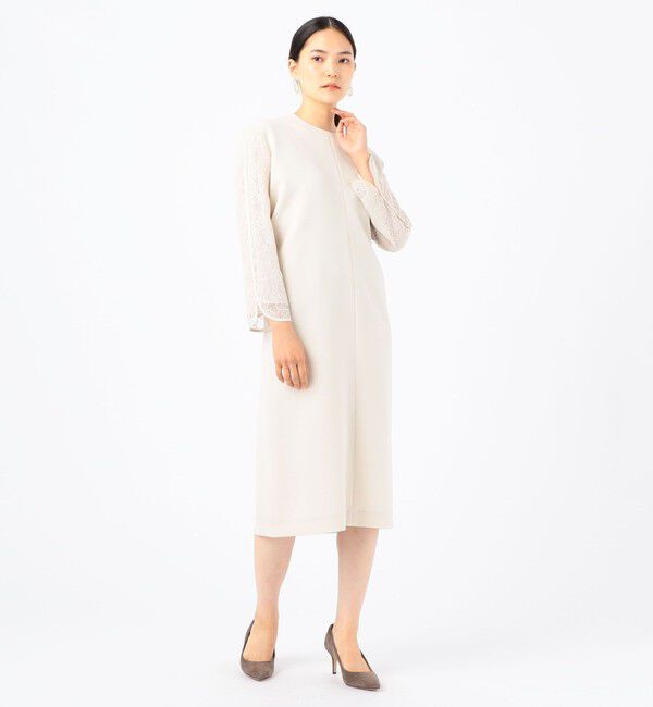 Ballsey「ドライダブルクロス レースコンビワンピース」|ワンピース|