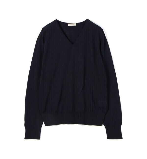 DES PRES「シルク Vネックプルオーバー」|ニット・セーター|69 ネイビー