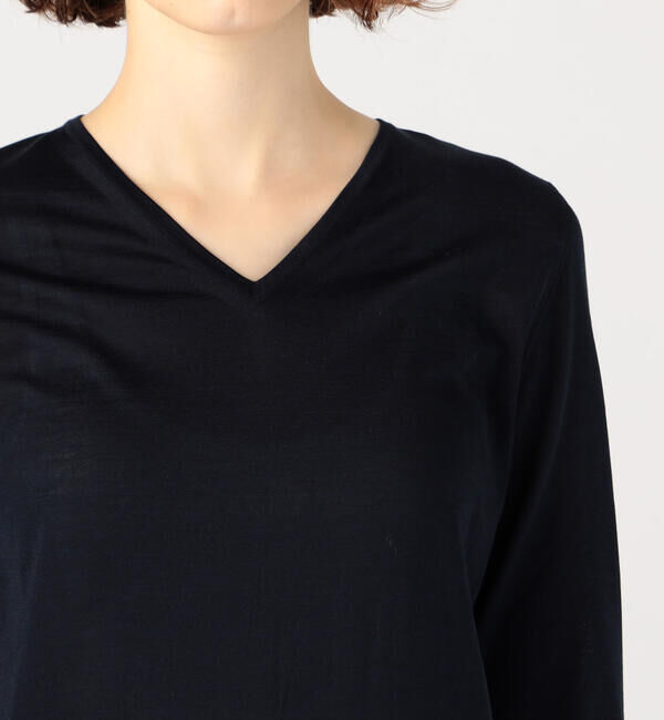 DES PRES「シルク Vネックプルオーバー」|ニット・セーター|
