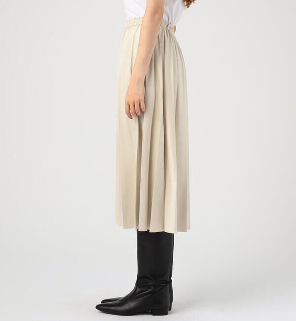 Ballsey「ライトスエード プリーツミディスカート」|スカート|