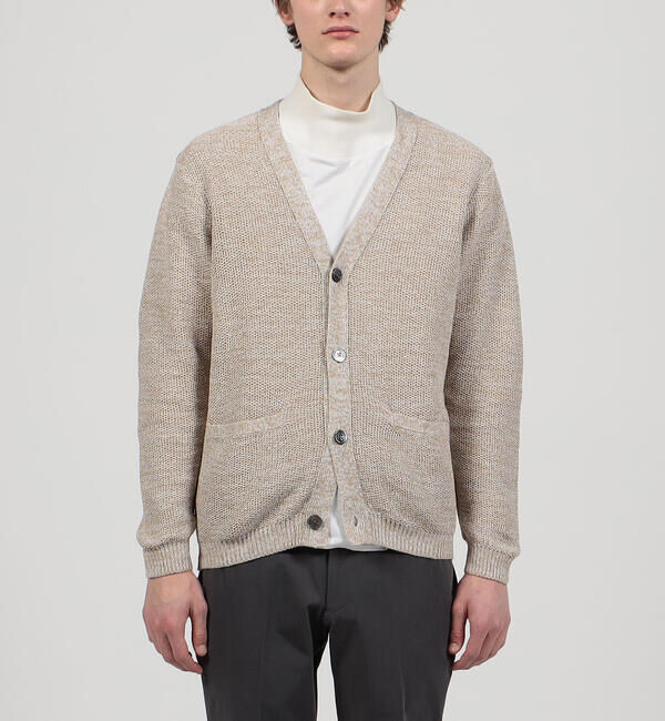 TOMORROWLAND MENS「ギマコットンリネン Vネックカーディガン」|カーディガン|