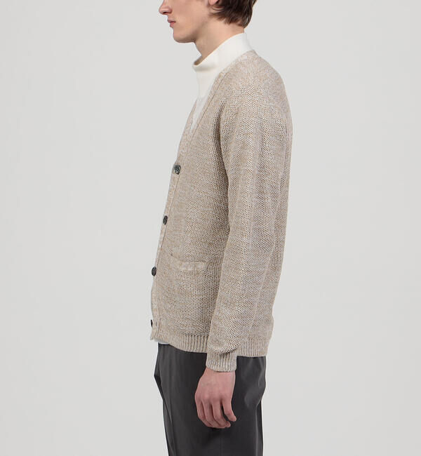 TOMORROWLAND MENS「ギマコットンリネン Vネックカーディガン」|カーディガン|