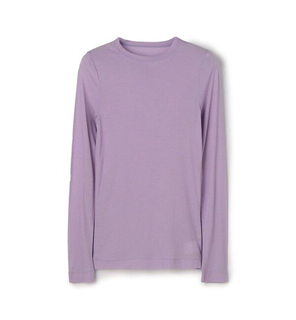 MACPHEE「【一部WEB先行予約】シアージャージー クルーネックプルオーバー」|Tシャツ・カットソー|71 ライトパープル