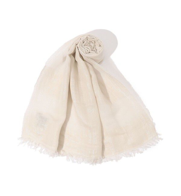 TOMORROWLAND GOODS「TOMORROWLAND リネンモダールコットンストール」|ストール|13 ライトグレー