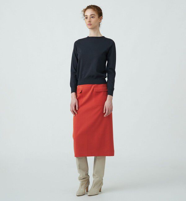 Ballsey「ウールポリエステルパールコンビ 2-wayプルオーバー」|ニット・セーター|