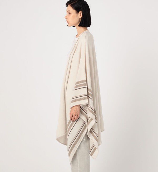 JAMES PERSE「リサイクルカシミヤストライプ ポンチョ ARBC0561」|カーディガン|