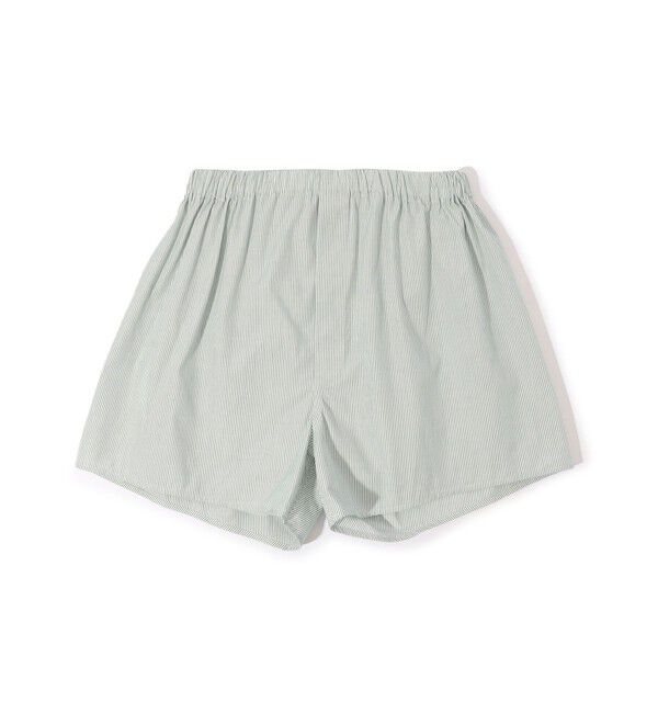 TOMORROWLAND HOME「コットンブロードストライプ トランクス」|インナー|56 カーキ系