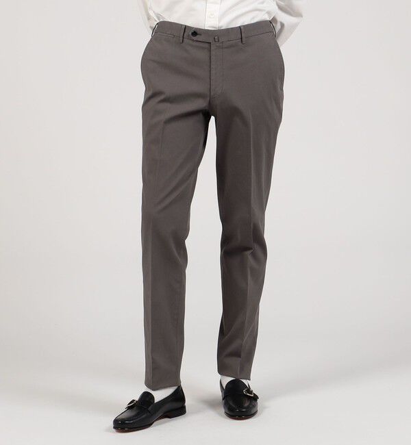 TOMORROWLAND MENS「コットンピケ スリムストレートパンツ」|チノ|