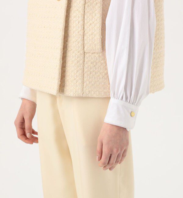 TOMORROWLAND collection「エクリュファンシーツイード ピージレ」|ベスト・ジレ|