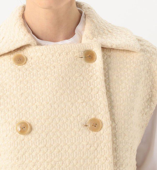 TOMORROWLAND collection「エクリュファンシーツイード ピージレ」|ベスト・ジレ|