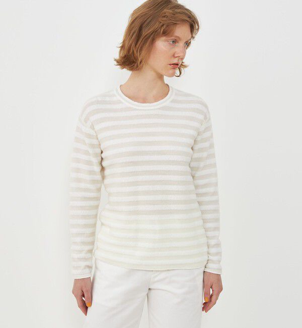 GALERIE VIE「ブークレボーダー クルーネックプルオーバー」|ニット・セーター|