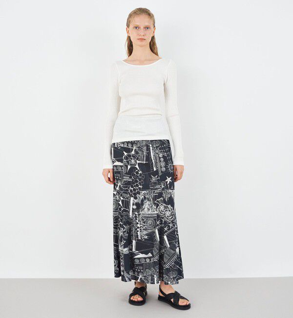 DES PRES「シルクコットンリブ ラウンドネックプルオーバー」|Tシャツ・カットソー|