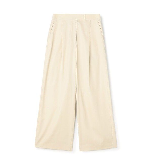 TOMORROWLAND collection「コットンギャバジン タックワイドパンツ」|その他|13 アイボリー