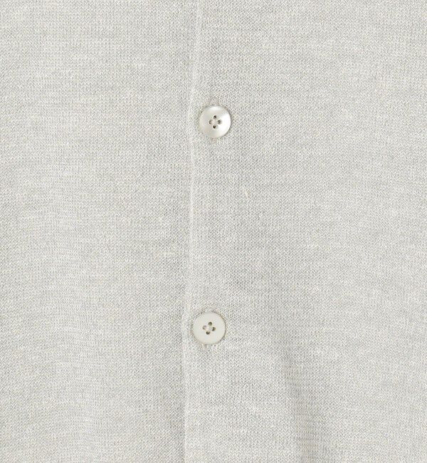 MACPHEE「プレーンリネン クルーネックカーディガン」|カーディガン|