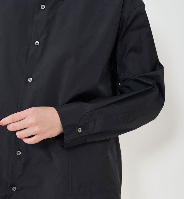 GALERIE VIE「シルクタフタオーバーシャツ」|シャツ・ブラウス|