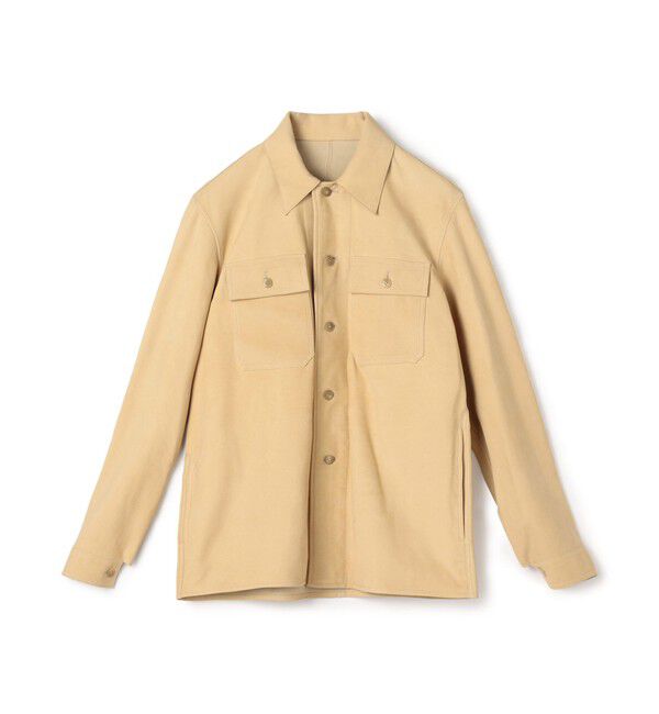 TOMORROWLAND BUYING WEAR「DENIM PLUTO レザーシャツ」|ブルゾン・スタジャン|45 キャメル