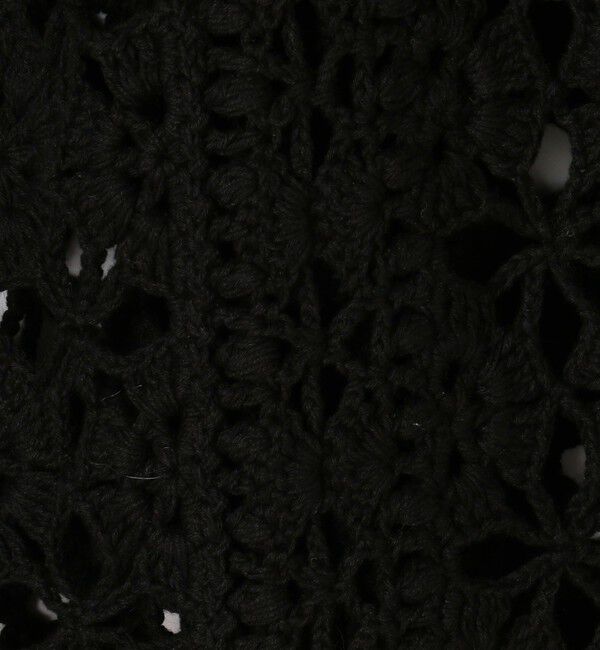 MACPHEE「モチーフクロシェット Vネックプルオーバー」|ニット・セーター|