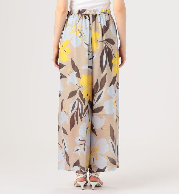 Ballsey「ベルフラワープリント タックワイドパンツ」|その他|