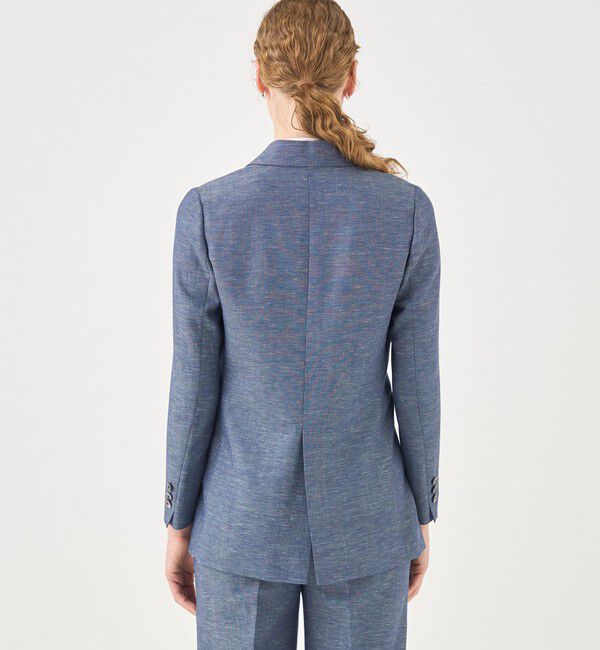 TOMORROWLAND collection「サマーカルゼ セミピークドラペルジャケット」|テーラードジャケット|