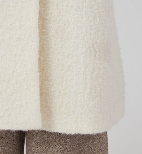 Ballsey「Flora クルーネックコート」|ノーカラーコート|