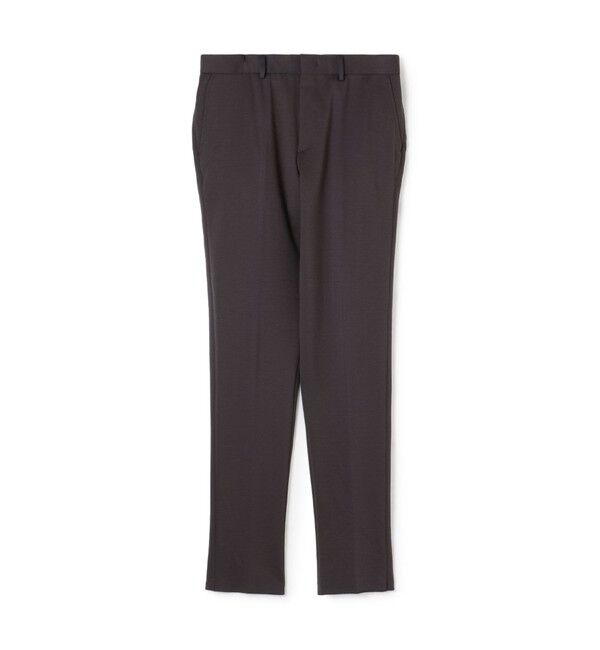 TOMORROWLAND MENS「ストレッチポンチ ノープリーツ スリムパンツ」|スラックス|17 チャコールグレー