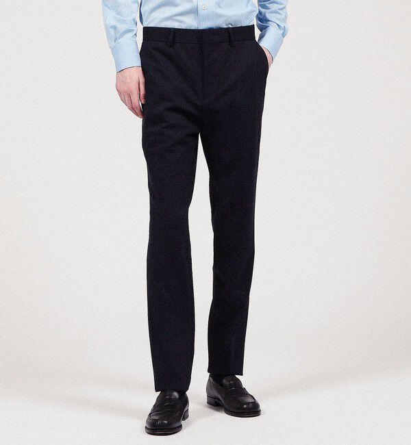 TOMORROWLAND MENS「ストレッチポンチ ノープリーツ スリムパンツ」|スラックス|