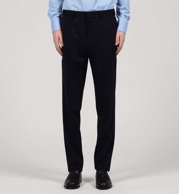 TOMORROWLAND MENS「ストレッチポンチ ノープリーツ スリムパンツ」|スラックス|