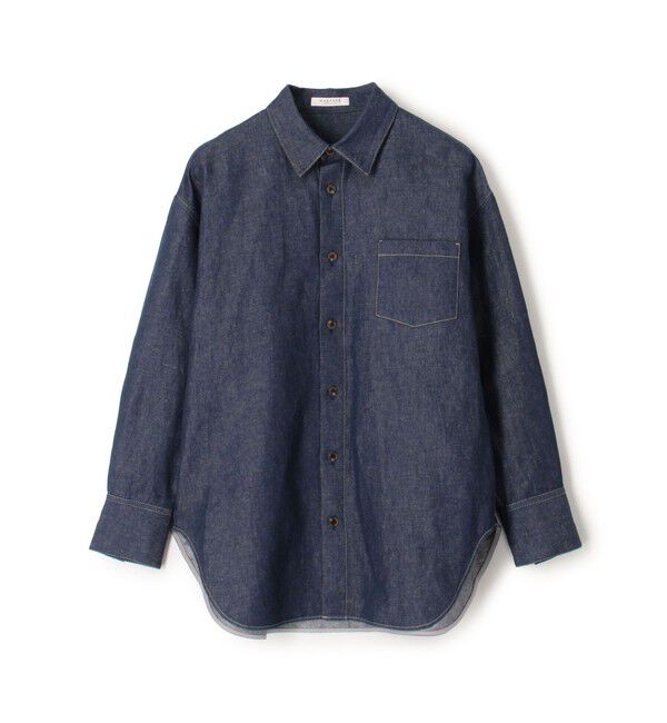 MACPHEE「リアクティブデニム レギュラーシャツ」|シャツ・ブラウス|67 ダークブルー