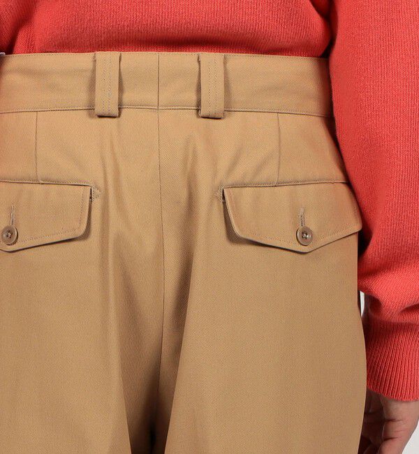 TOMORROWLAND BUYING WEAR「Tangent FRENCH ARMY CHINO コットンツイル ワイドトラウザーズ」|スラックス|