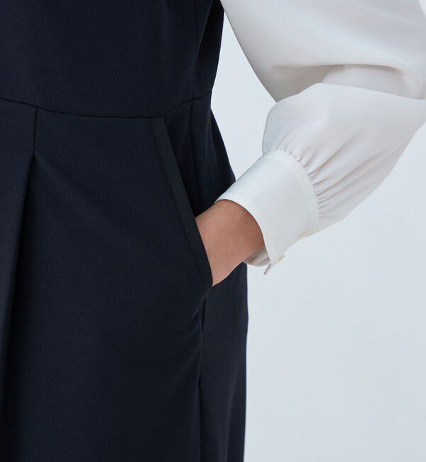 Ballsey「ジョーゼットジャージー Vネックオールインワン」|オールインワン|