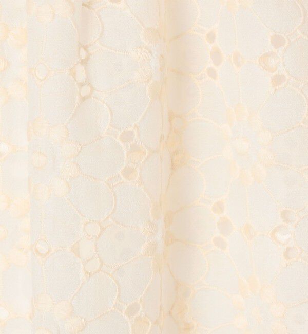 Ballsey「エンブロイダリーオーガンザ クルーネックブラウス」|シャツ・ブラウス|