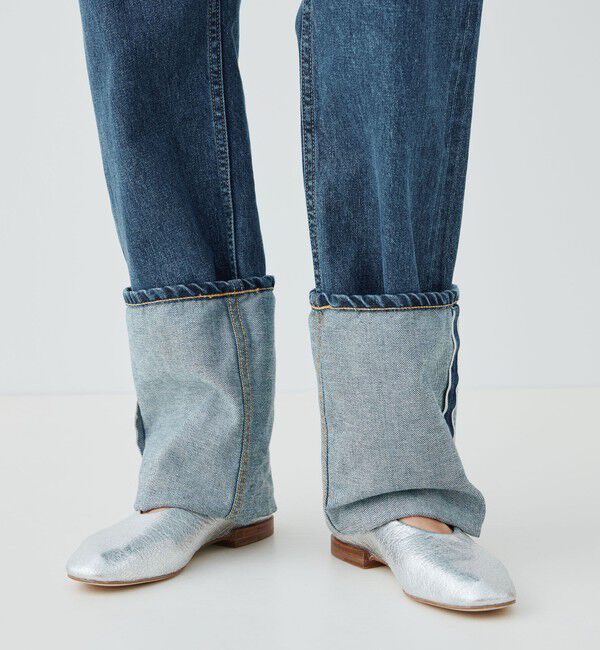 GALERIE VIE「ヴィンテージブルーデニム ロングヘムパンツ」|デニム|