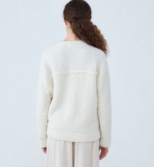 Ballsey「ミックスツイード クルーネックカーディガン」|カーディガン|