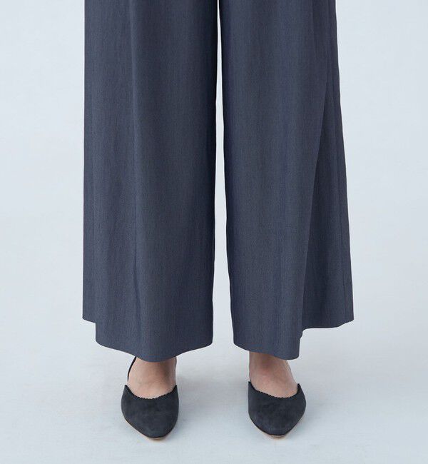 Ballsey「セルロースツイル タックワイドパンツ」|その他|