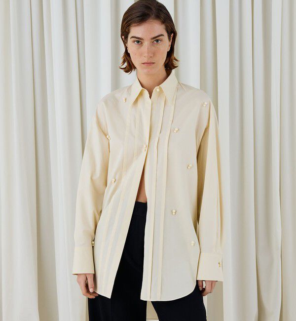 DES PRES「スビンコットンツイル チュニックシャツ」|シャツ・ブラウス|