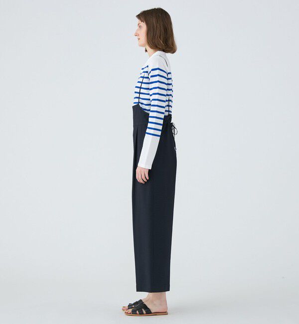 MACPHEE「ポリエステルサッカー サロペット」|オールインワン|