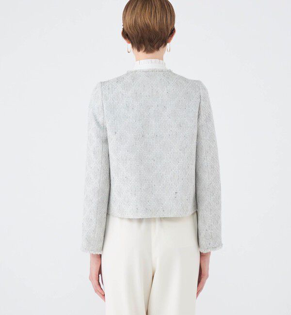 Ballsey「Lychee クルーネックジャケット」|ノーカラージャケット|