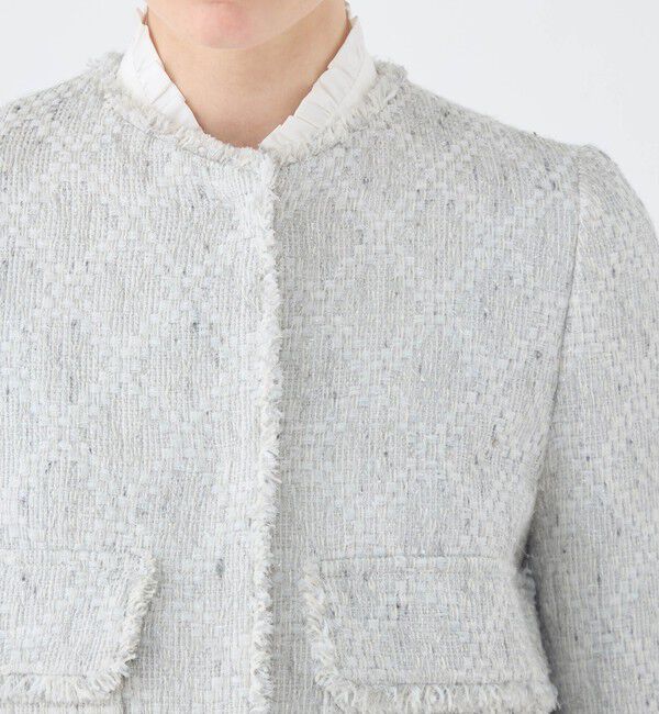 Ballsey「Lychee クルーネックジャケット」|ノーカラージャケット|