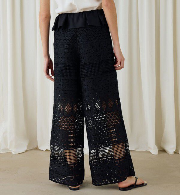 DES PRES「パッチワークレース ストレートパンツ」|その他|