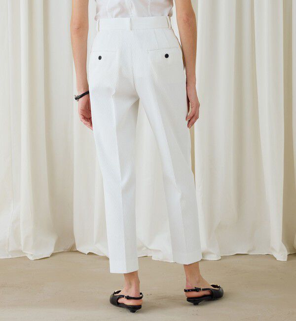 DES PRES「ツイルジャカード クロップドパンツ」|スラックス|