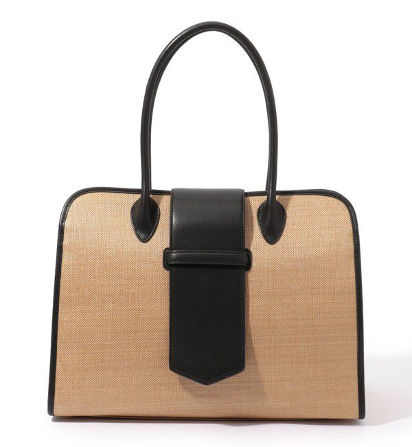 TOMORROWLAND GOODS「L'Avenir レザーコンビ 2wayボストンバッグ」|ボストンバッグ|18 ブラック系